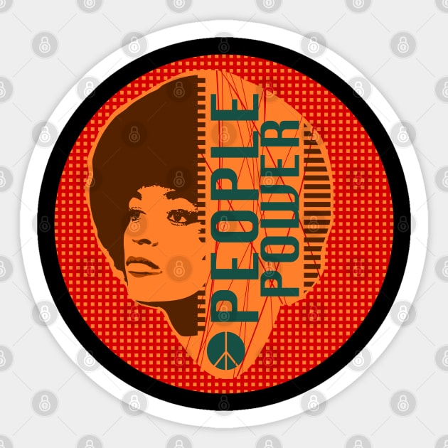 Angela Davis Sticker by Gilisuci